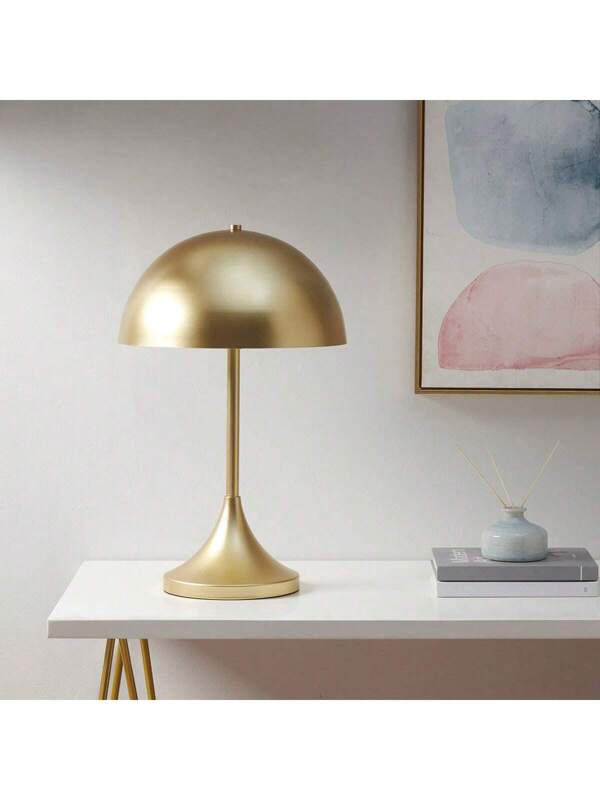 Bryson Dome-Shaped 2-Light Metal Table Lamp Gold