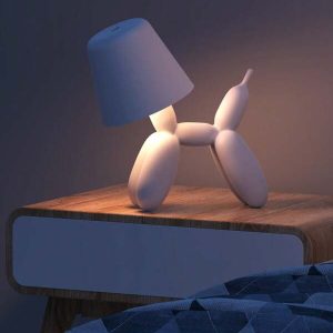 Cordless Table Lamp With Touch Sensor, Balloon Dogs Table Lamp, 2000mah Rechargeable Battery ,3 Color Dimmable Small Portable Bedside Lamps, For Bedroom Nightstand Lamp Multicolor