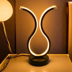 1pc Modern Creative LED Art Desk Lamp, 3 Lighting Modes, Dimmable, USB Powered - Perfect For Bedroom, Office, Living Room Decor Light, Bar & Restaurant Lighting Multicolor