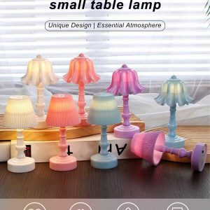 LED Creative & Interesting Minimalist Decorative Lamp, Mini Table Lamp, Cute Floral Night Light For Bedroom, Desktop Accent Lighting Multicolor